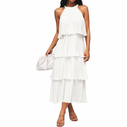 Halter Ruffle Dress