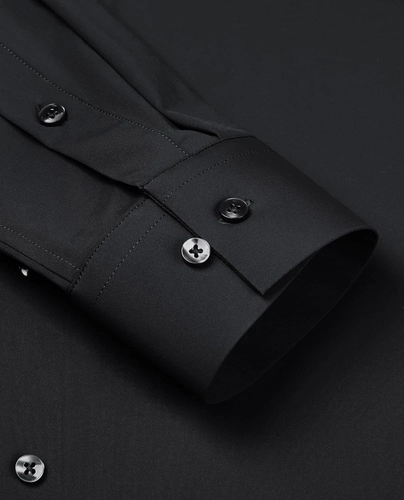 Stretch Mens Dress Shirts Long Sleeve Slim Fit Dress Shirts for Men Muscle Fit